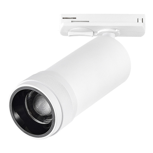 ST385.536.10 Св-к трек. Zoom Белый LED 1*10W 3000K 900Lm Ra 10-55° IP20 D55xH125 220V BASE фото 2